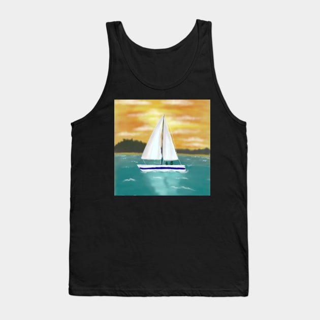 Sailing 2 Tank Top by gldomenech